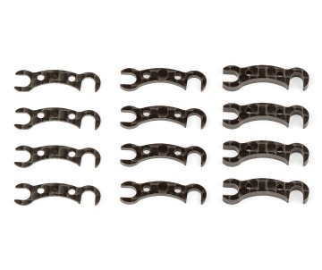 Team Associated TC7.2 FT Camber Link Mount Shims, graphite