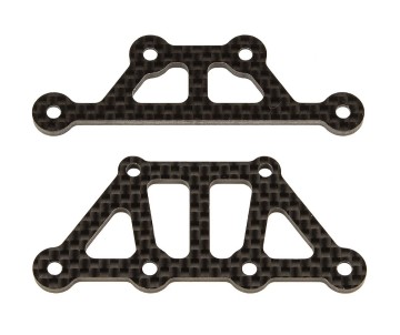 Team Associated Apex2 FT Top Plates, Carbon Fiber