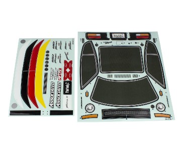 Team Associated Apex2 Sport, Datsun 240Z Decal Sheet (Parts for the #30125, #30125C )