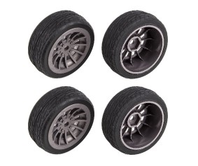 Team Associated Apex2 Sport, Datsun 240Z Wheels and Tires (Parts for the #30125, #30125C )