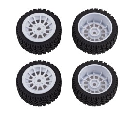 Team Associated Apex2 Sport, A550 Wheels and Tires (Parts for the #30126, #30126C) 