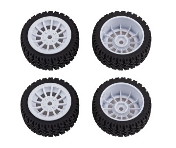 Team Associated Apex2 Sport, A550 Wheels and Tires (Parts for the #30126, #30126C) 