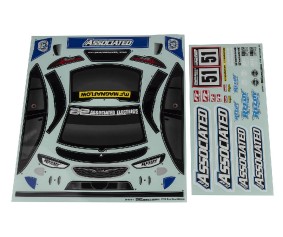 Team Associated Apex2 Sport ST550 Decal Sheet