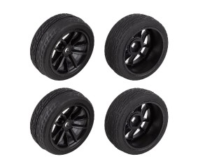 Team Associated Apex2 Sport Nissan Z Wheels and Tires Mounted