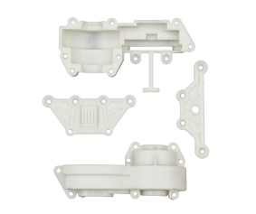 Team Associated 6x6 Motor Mount Gearbox Case Set, Natural