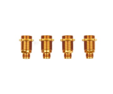 Team Associated 6x6 Aluminum Shock Bodies, Gold