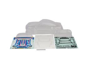 Team Associated RC10 4x4 Rally Body Set, Clear