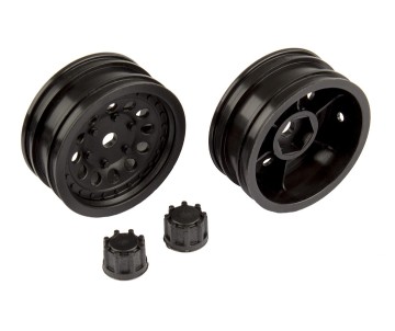 Team Associated CR12 Wheel Set, black