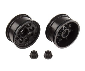 Team Associated CR12 Tioga Wheels, black