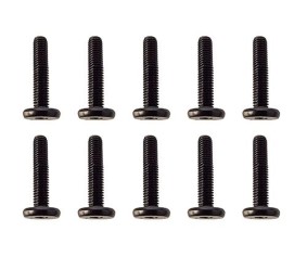 Team Associated Screws, M3x0.5x16mm LP SHCS, black
