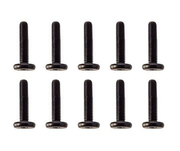 Team Associated Screws, M3x0.5x16mm LP SHCS, black