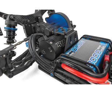 Team Associated SR10M Dirt Oval RTR LiPo Combo, Blue 