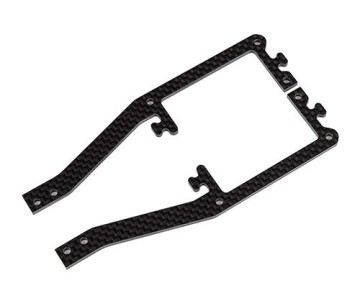 Team Associated SR10M Side Braces, carbon fiber