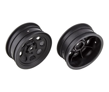 Team Associated SR10 Front Wheels, black