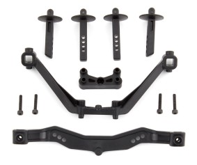 Team Associated SC6.1 Body Mounts, front and rear
