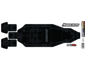 Team Associated SC6.2/SC6.1 FT Chassis Protective Sheet, printed
