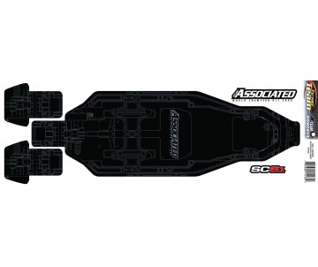 Team Associated SC6.2/SC6.1 FT Chassis Protective Sheet, printed
