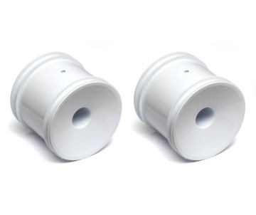 Team Associated 12mm Hex Stadium Truck Dish Wheel (2) (White)