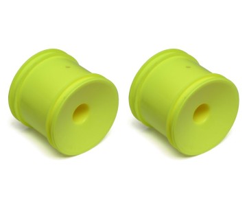 Team Associated 12mm Hex Stadium Truck Dish Wheel (2) (Yellow)