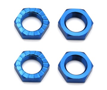 Team Associated Wheel Nuts, 17 mm, blue (4)