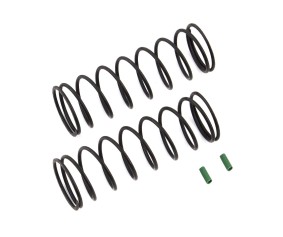Team Associated Front Springs V2, green, 4.9 lb/in, L70, 9.5T, 1.6D