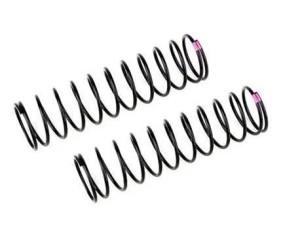 Team Associated Rear Springs V2, pink, 3.7 lb/in, L86, 12.0T, 1.6D