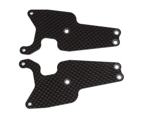 Team Associated RC8T3.2 FT Front Lower Suspension Arm Inserts, 1.2mm, carbon fiber