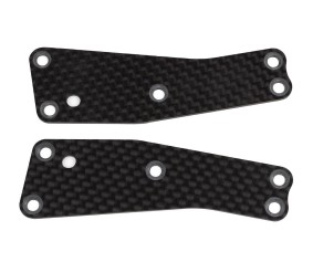 Team Associated RC8T3.2 FT Front Upper Suspension Arm Inserts, 1.2mm, carbon fiber