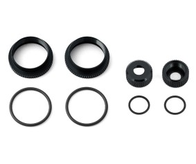 Team Associated 16mm Shock Collar and Seal Retainer Set, Black