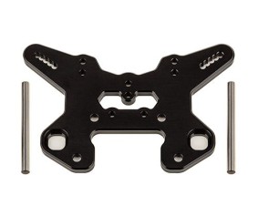 Team Associated RC8T4 Front Shock Tower V2, Black Aluminum
