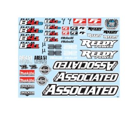 Team Associated RC8B4.1/RC8B4.1e Decal Sheet