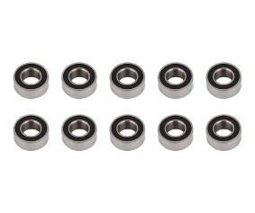 Team Associated Clutch Bearings, 5x10x4mm, rubber sealed