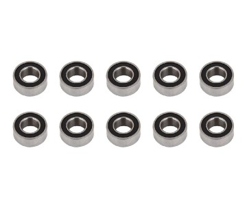 Team Associated Clutch Bearings, 5x10x4mm, rubber sealed