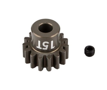 Team Associated FT Pinion Gear, 15T-MOD 1, 5mm shaft, aluminum