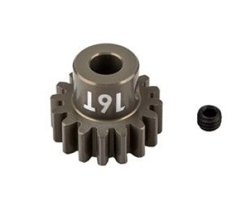 Team Associated FT Pinion Gear, 16T-MOD 1, 5mm shaft, aluminum