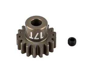 Team Associated FT Pinion Gear, 17T-MOD 1, 5mm shaft, aluminum