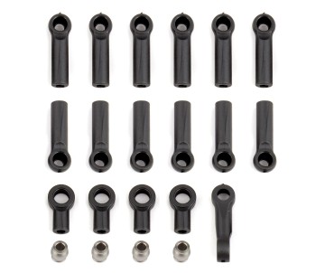 Team Associated Ball Cups, Rod Ends and Steering Link