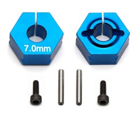 Team Associated Clamping Wheel Hexes, 7.0mm