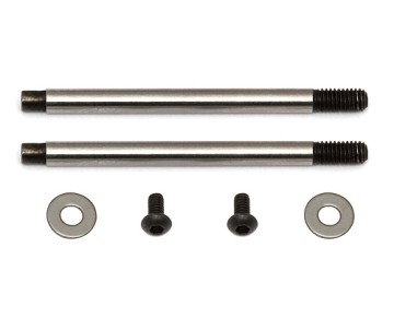 Team Associated 3x21mm V2 Chrome Screw Mount Buggy Front Shock Shaft (2)