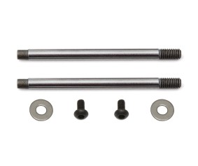 Team Associated 3x23mm V2 Chrome Screw Mount Shock Shaft (2)