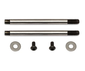 Team Associated 3x27.5mm V2 Chrome Screw Mount Shock Shaft (2)