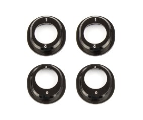 Team Associated B6.1 Aluminum Differential Height Inserts, black