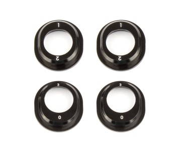 Team Associated B6.1 Aluminum Differential Height Inserts, black