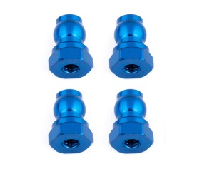 Team Associated Shock Bushings, 10 mm, blue aluminum