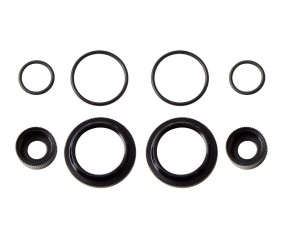Team Associated 12mm Shock Collar and Seal Retainer Set, Black