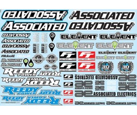Team Associated AE Branding Decal Sheet