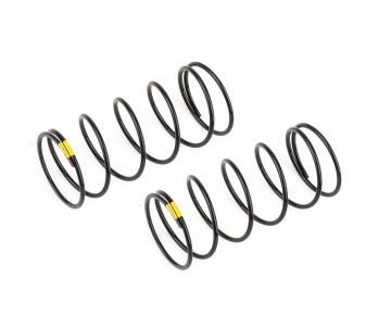 Team Associated 13mm Front Shock Springs, yellow 3.8lb/in, L44, 6.5T, 1.2D