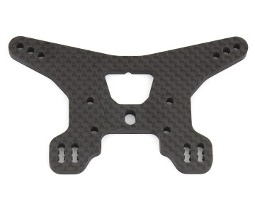 Team Associated B64 Rear Shock Tower, Long, woven carbon fiber