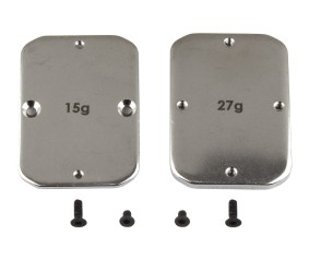 Team Associated B64 Factory Team Steel Chassis Weights, 15g, 27g