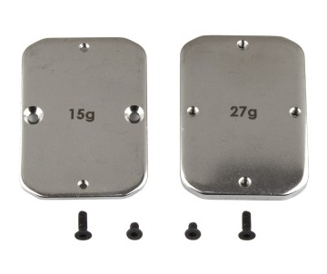 Team Associated B64 Factory Team Steel Chassis Weights, 15g, 27g